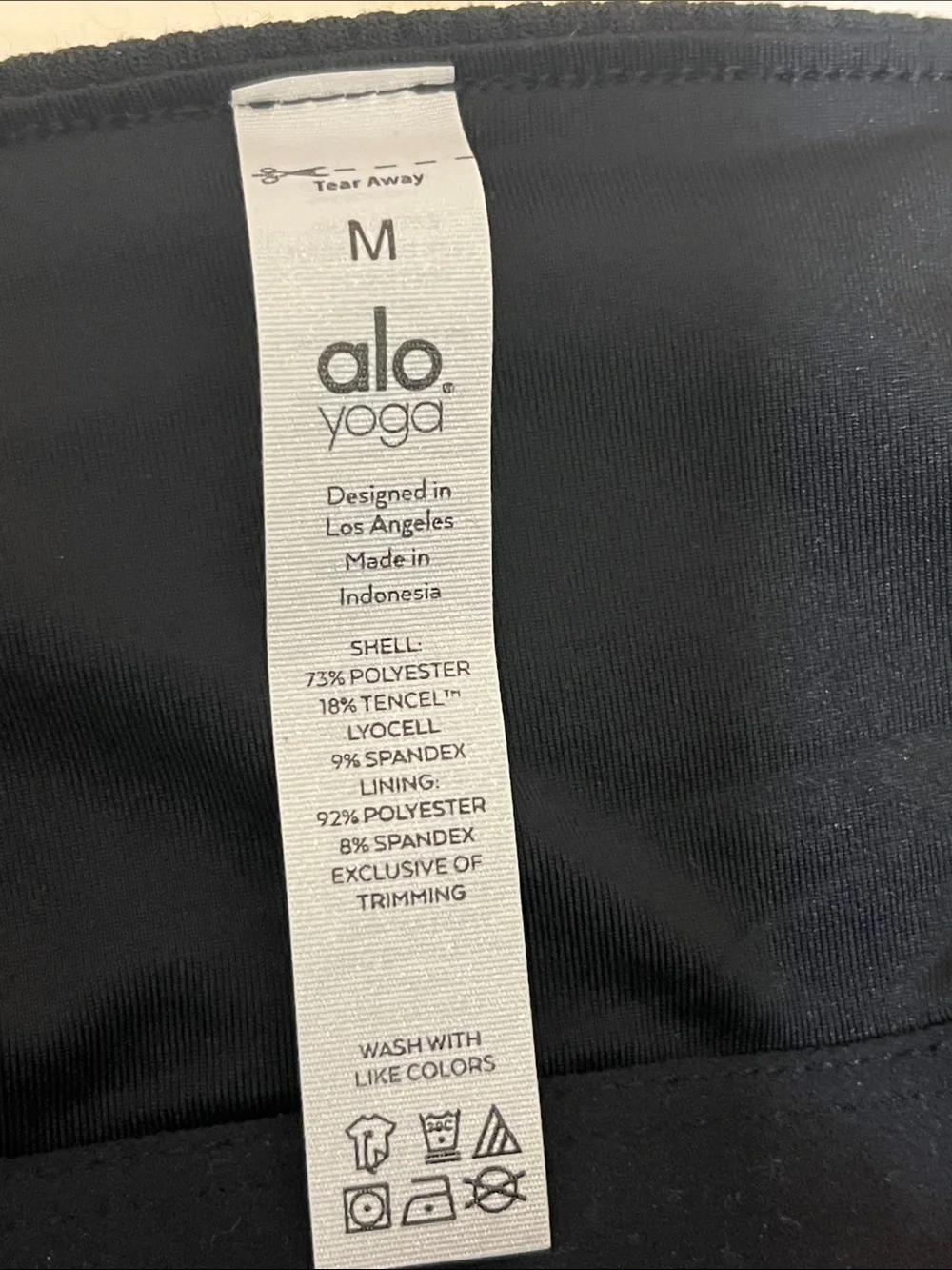ALO Yoga NWOT Black Ribbed Square Neck Tank M - Picture 7 of 9